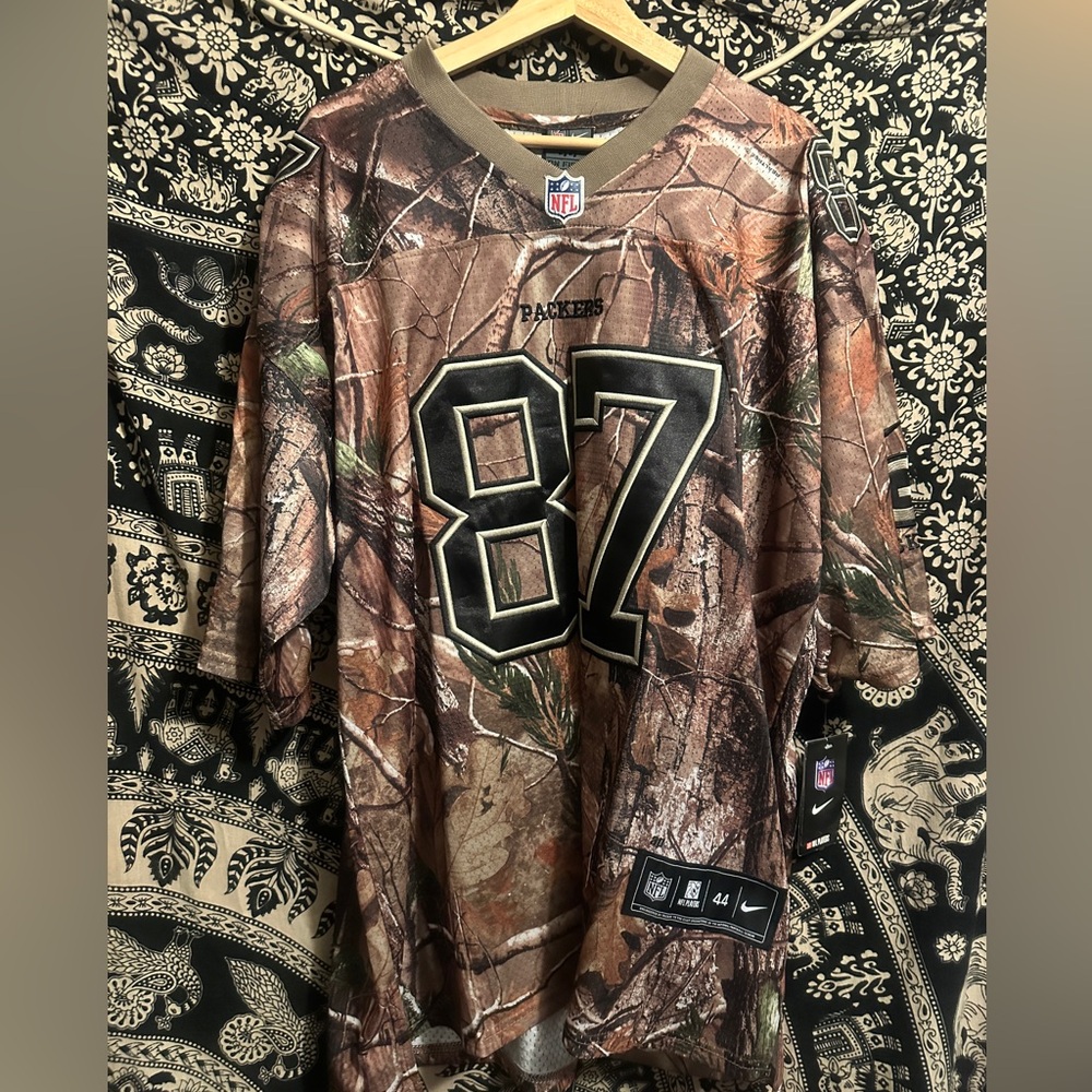 Green Bay Packers Jordy Nelson #87 Sewn Nike Camo Camouflage Jersey Size